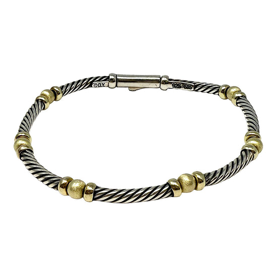 David Yurman Two-tone Hampton Cable  Bracelet