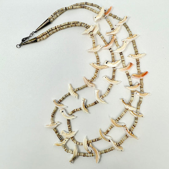 Zuni Double Stranded Fetish Necklace