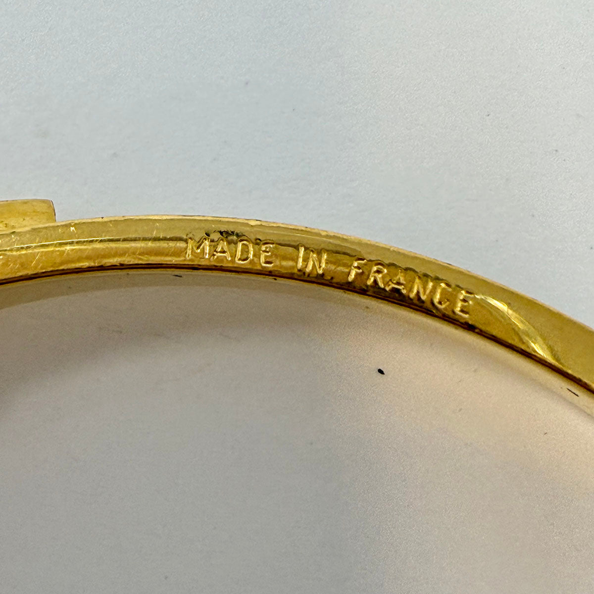 Hermes Narrow Lizard Bangle Bracelet