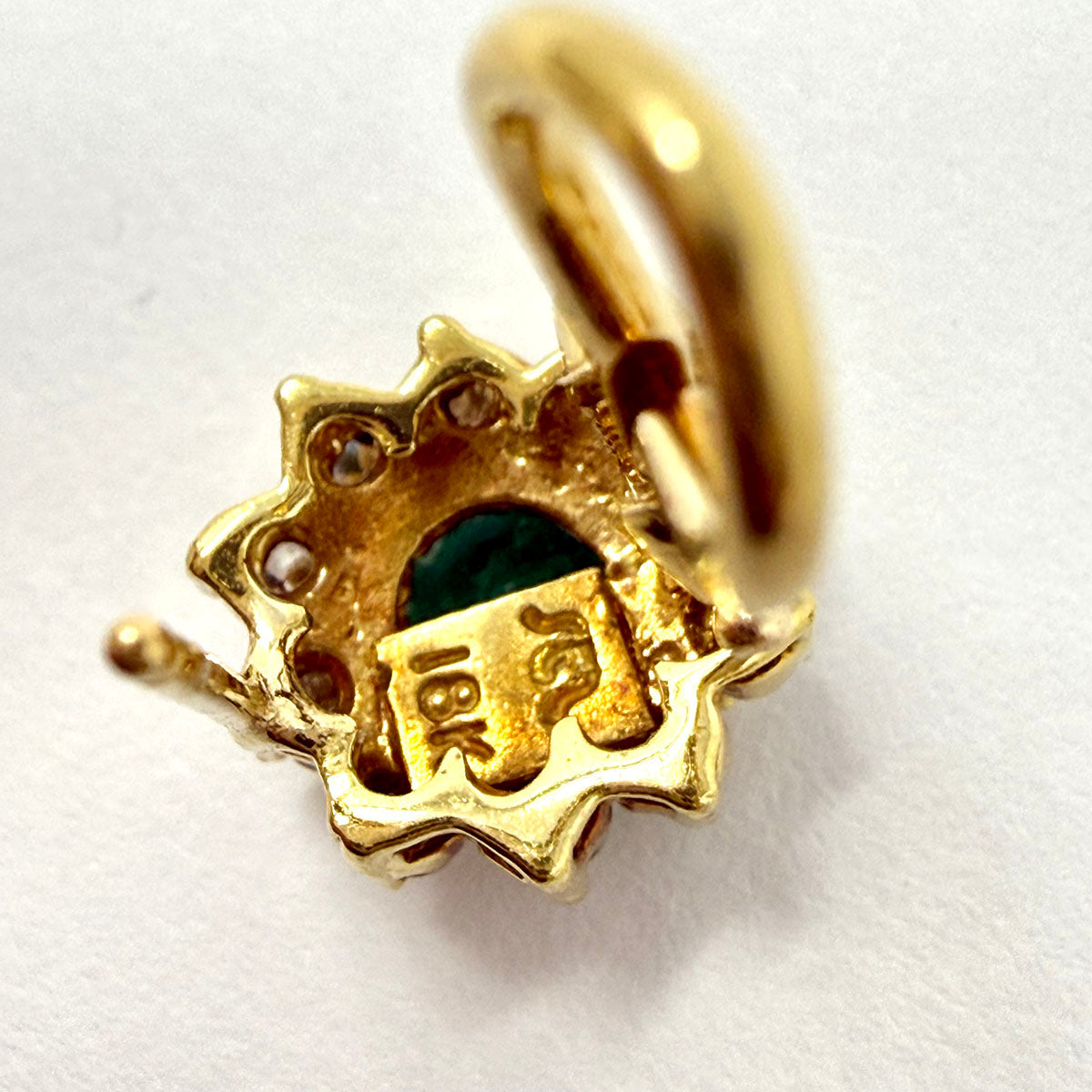 Emerald and Diamond Earrings