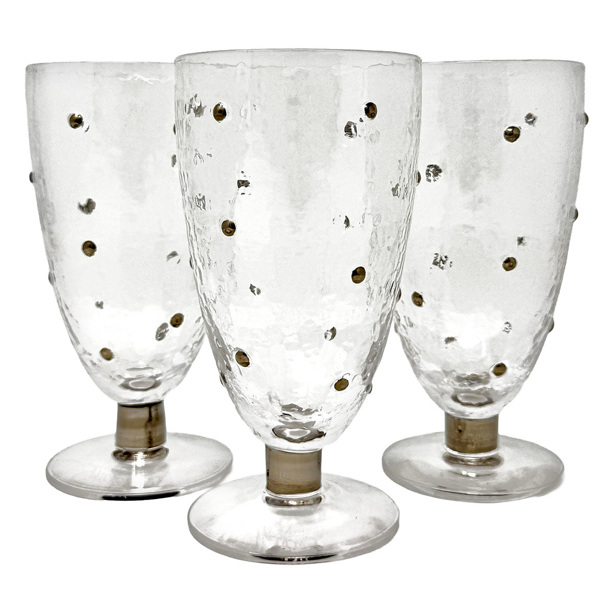 Morocco Platinum Iced Tea Glasses Set of 8