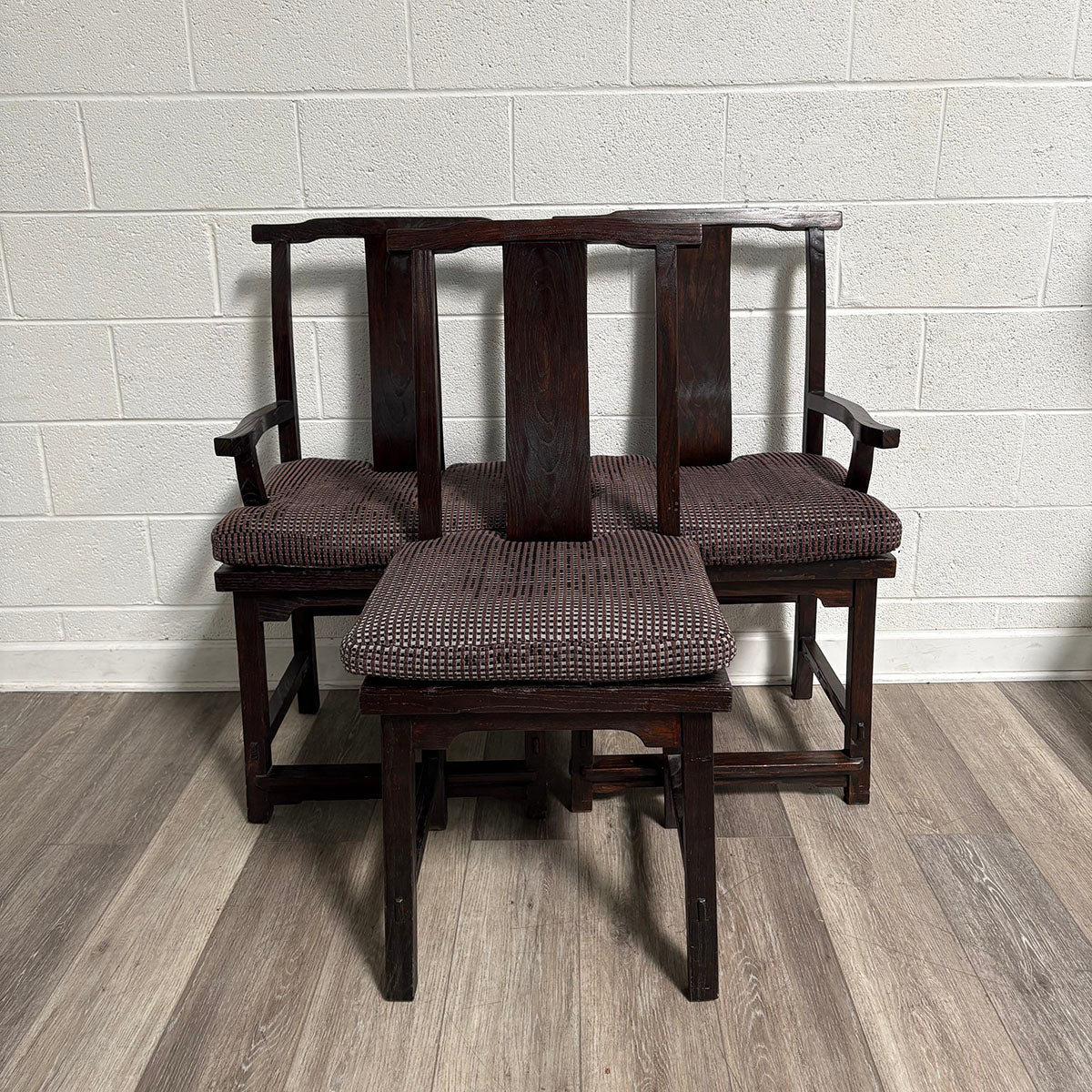 Wood Asian Scholar Chair with Arms