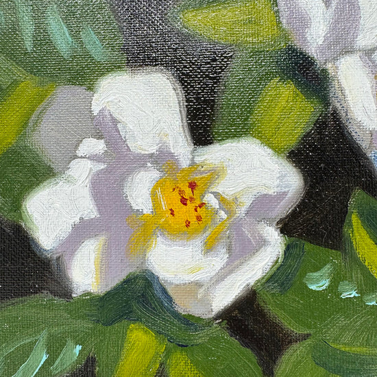 "White Gardenias" Painting Signed