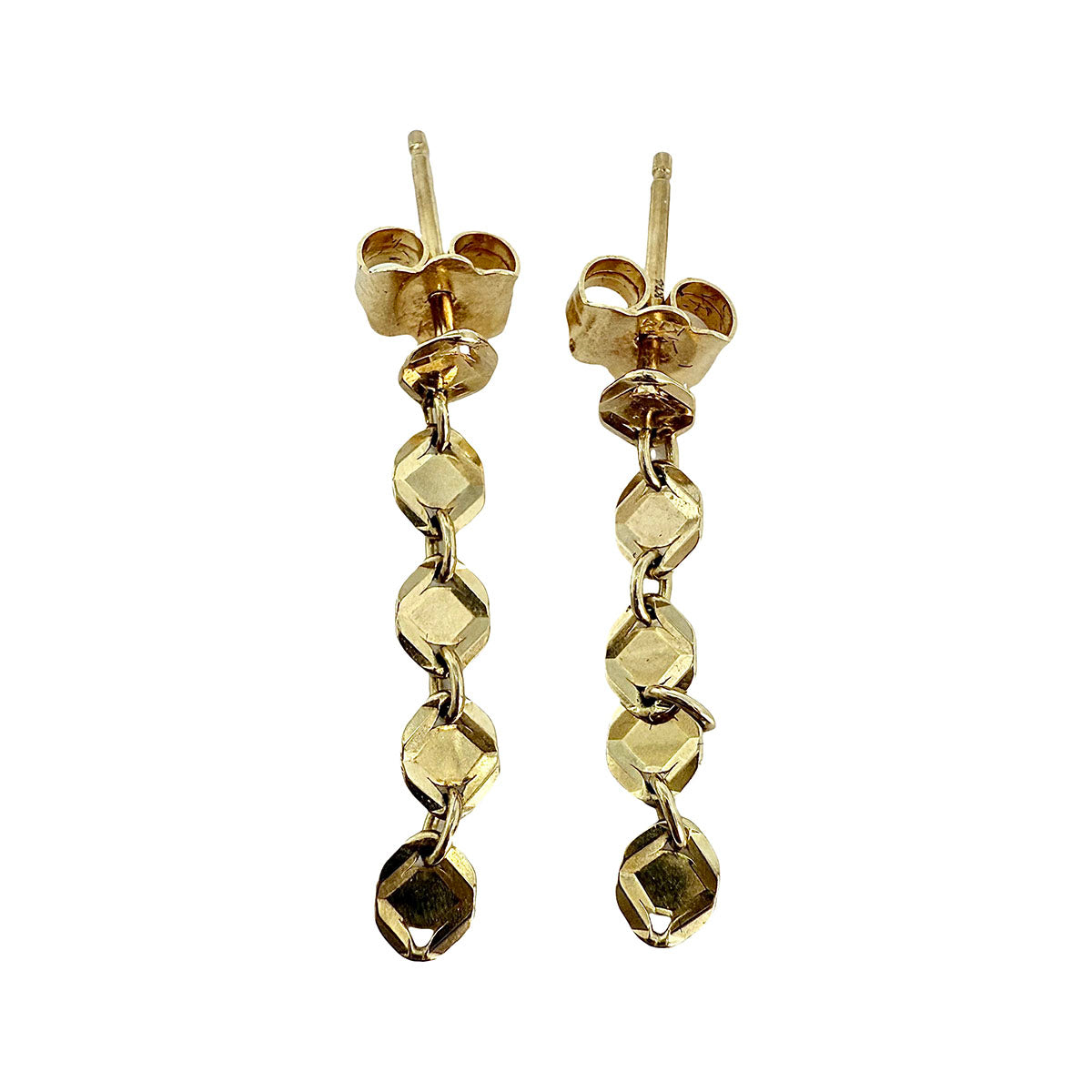 14K Gold Drop Earrings