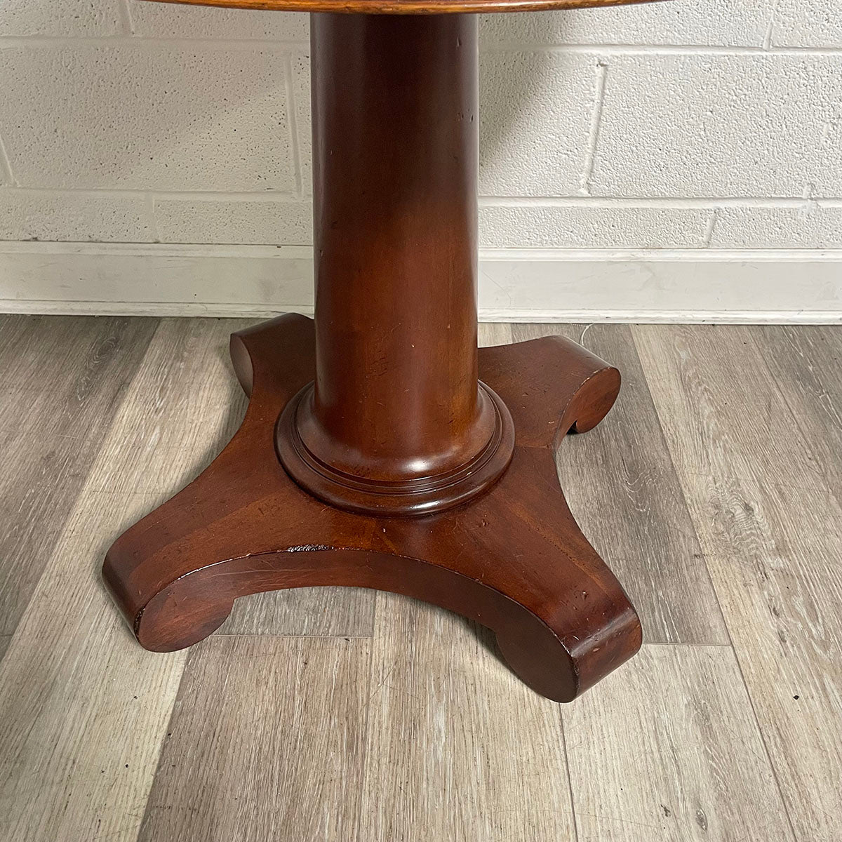 Round Wood  End Table