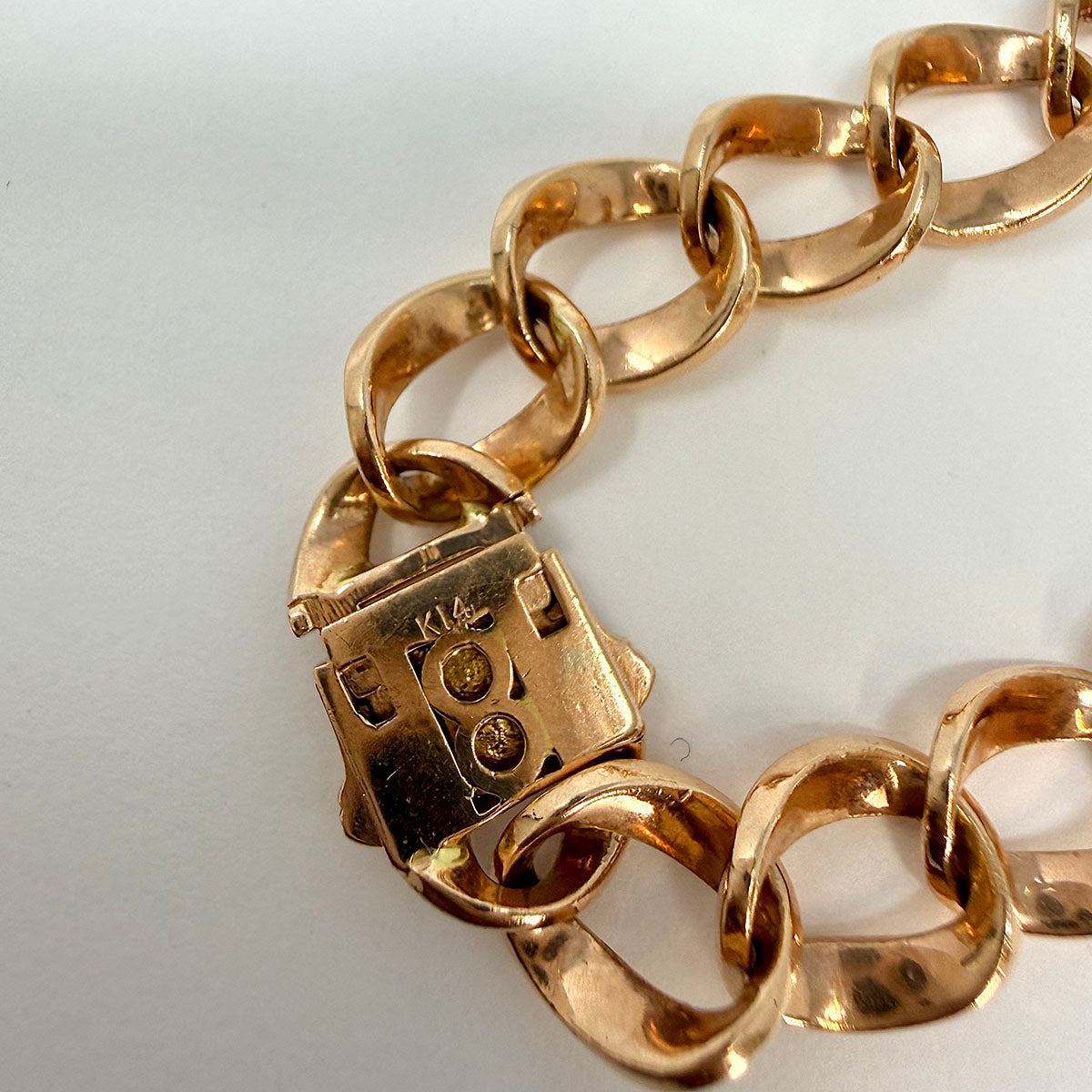 14K Rose Gold 1.49ct Diamond Link Bracelet