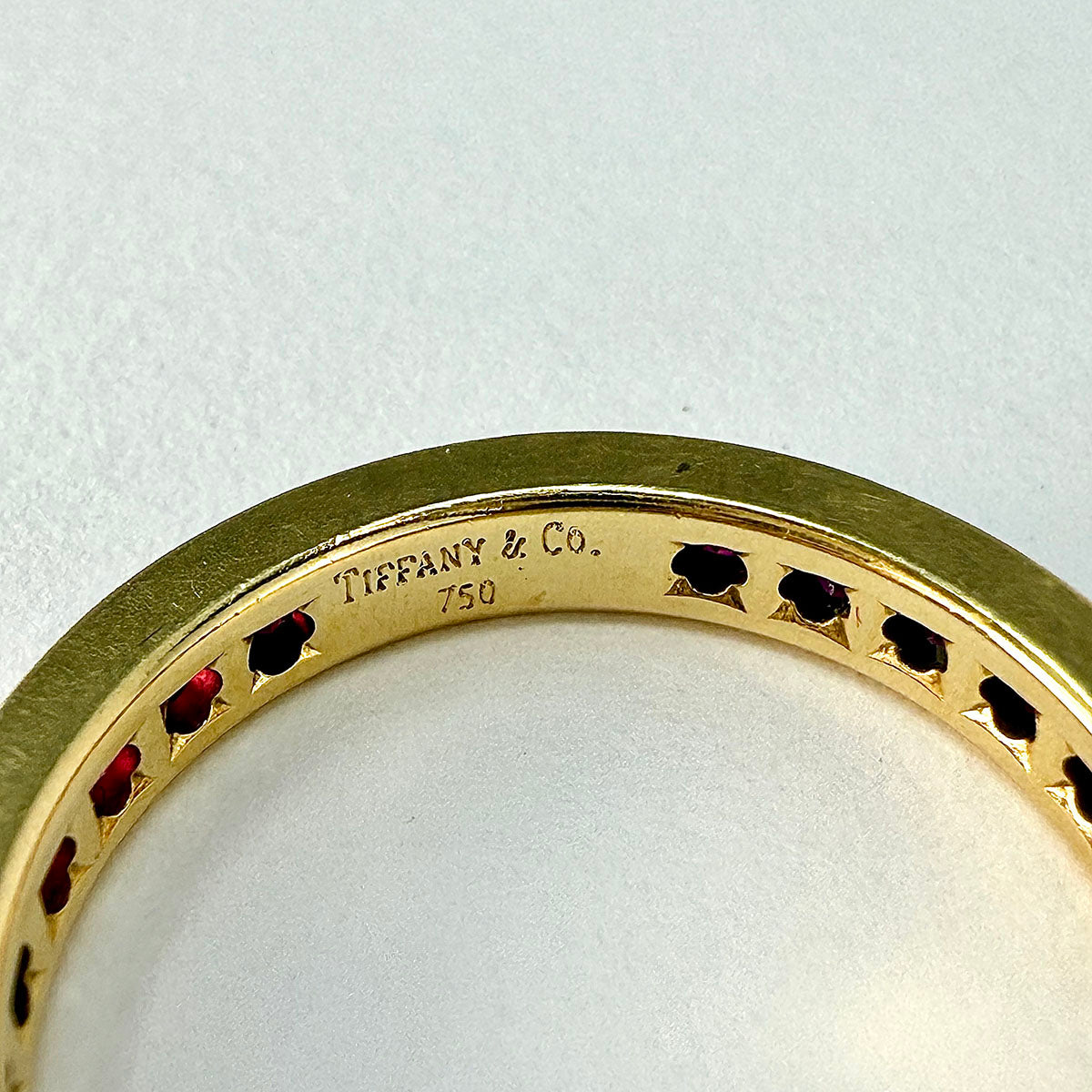 Tiffany & Co. Gold Ring with 28 Rubies