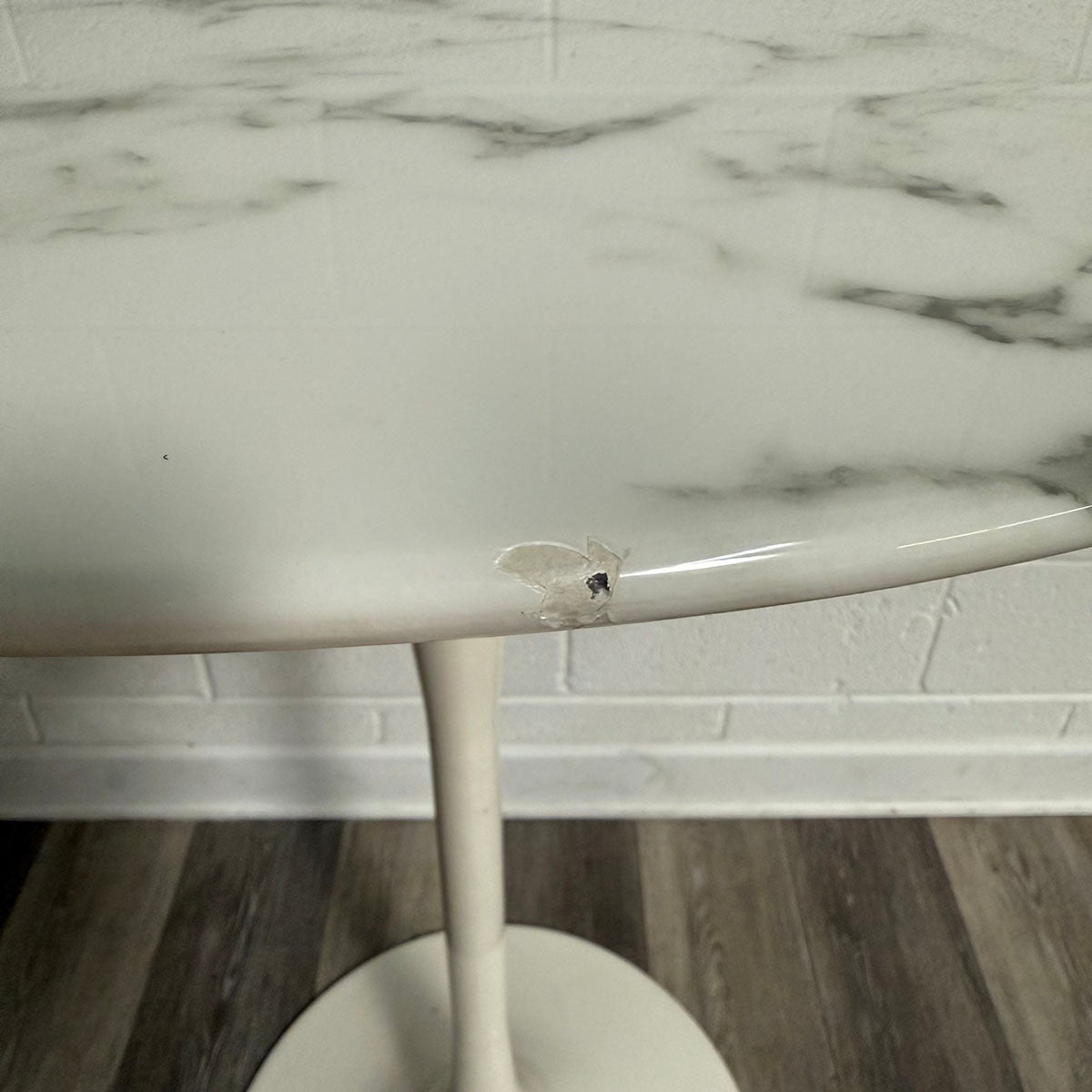Stone Top Tulip Bar Height Pedestal Table