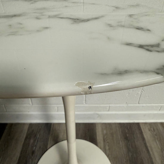 Stone Top Tulip Bar Height Pedestal Table