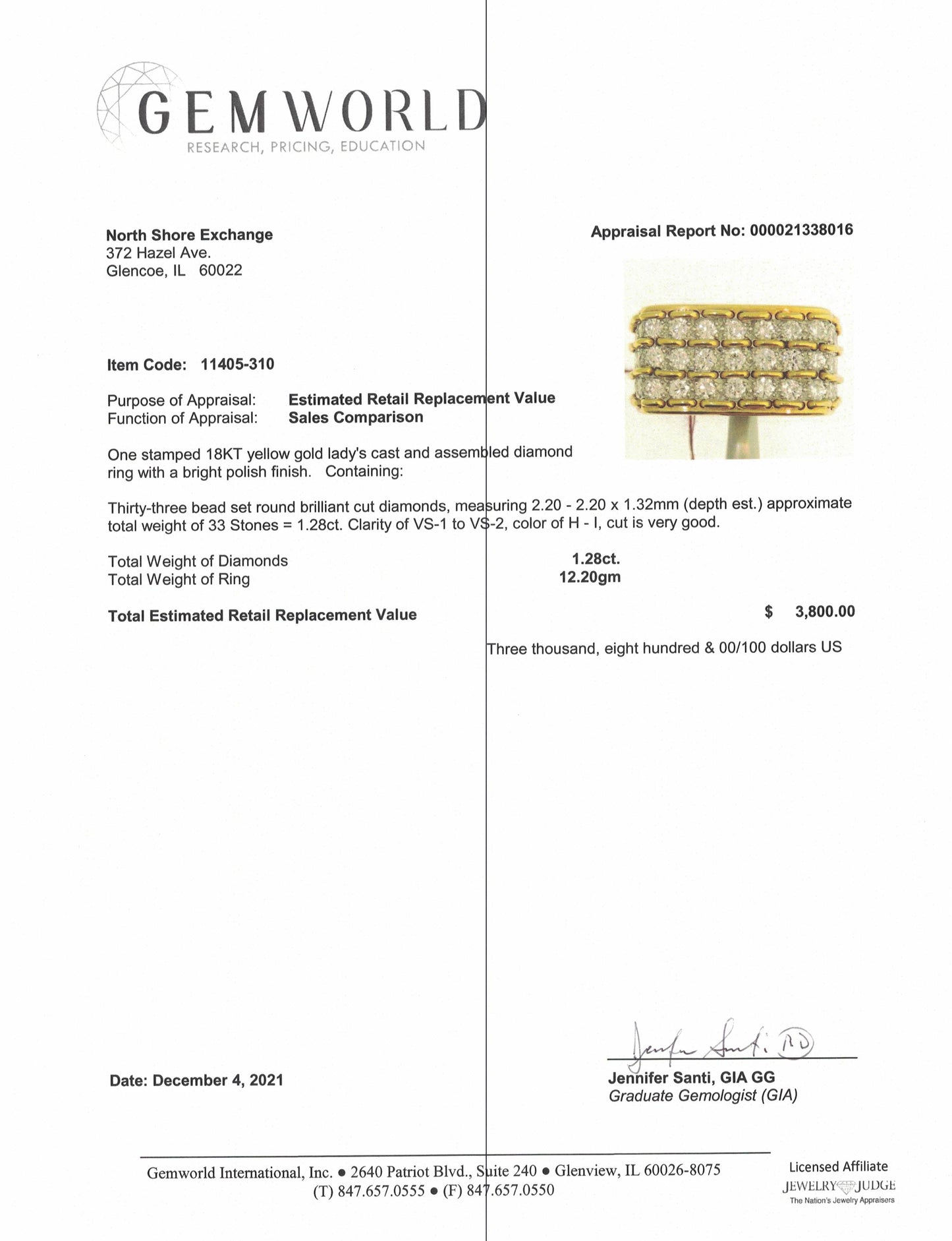 Montreaux 18K Gold & Platinum Ring with 33 Diamonds