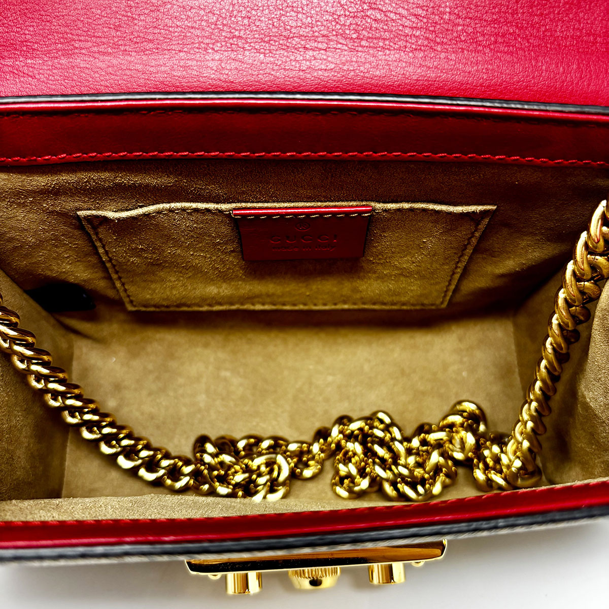 Gucci GG Signature Monogram Padlock Bag