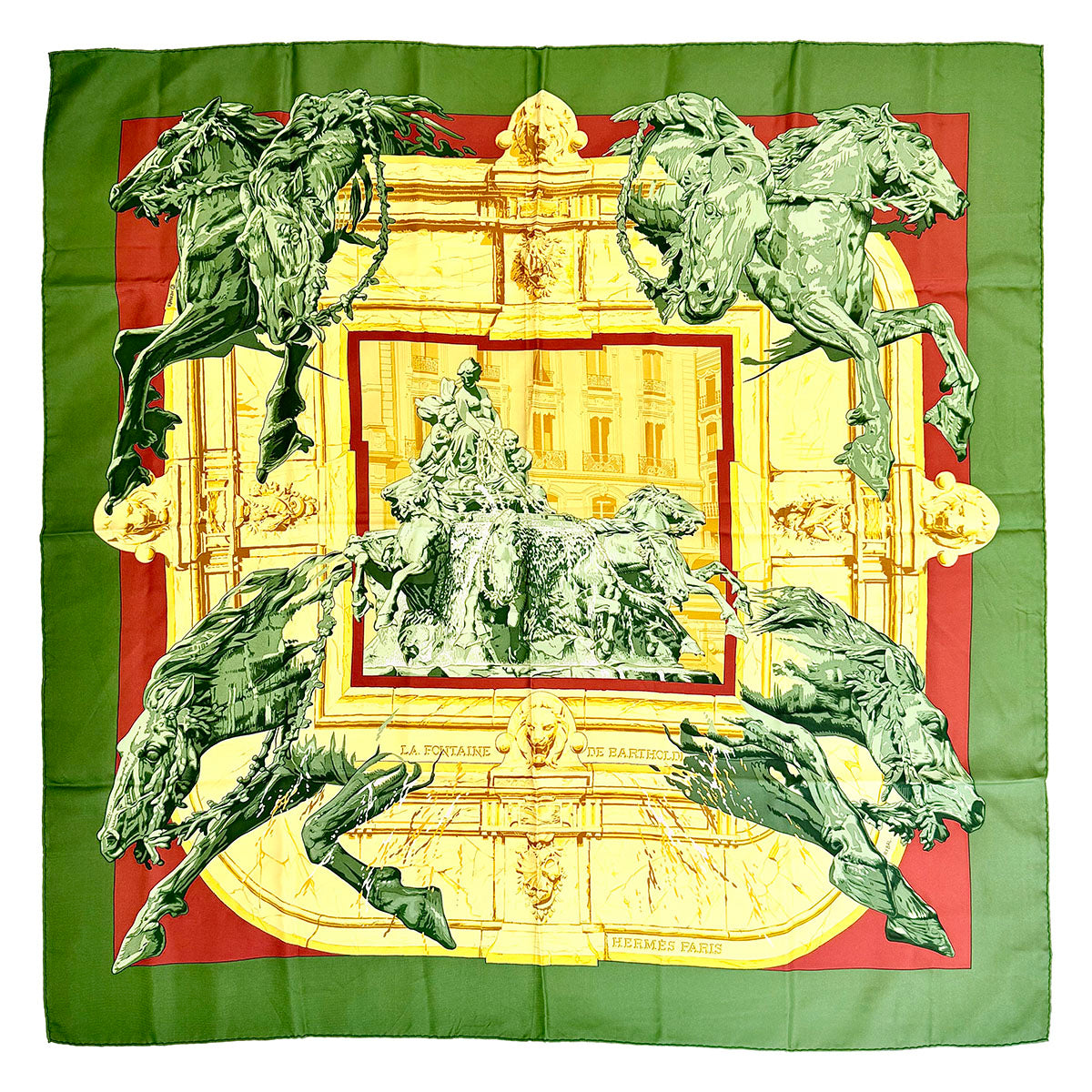 Hermes "La Fontaine de Bartholdi" Scarf