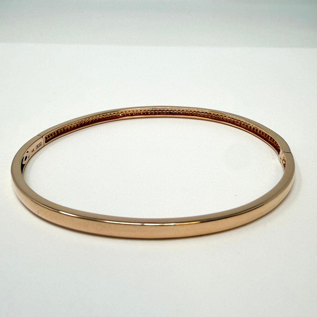 EFFY 14K Rose Gold Hinged Diamond Bracelet