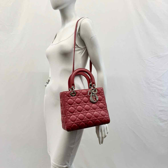 Christian Dior 2012 Medium Cannage Lady Dior Bag
