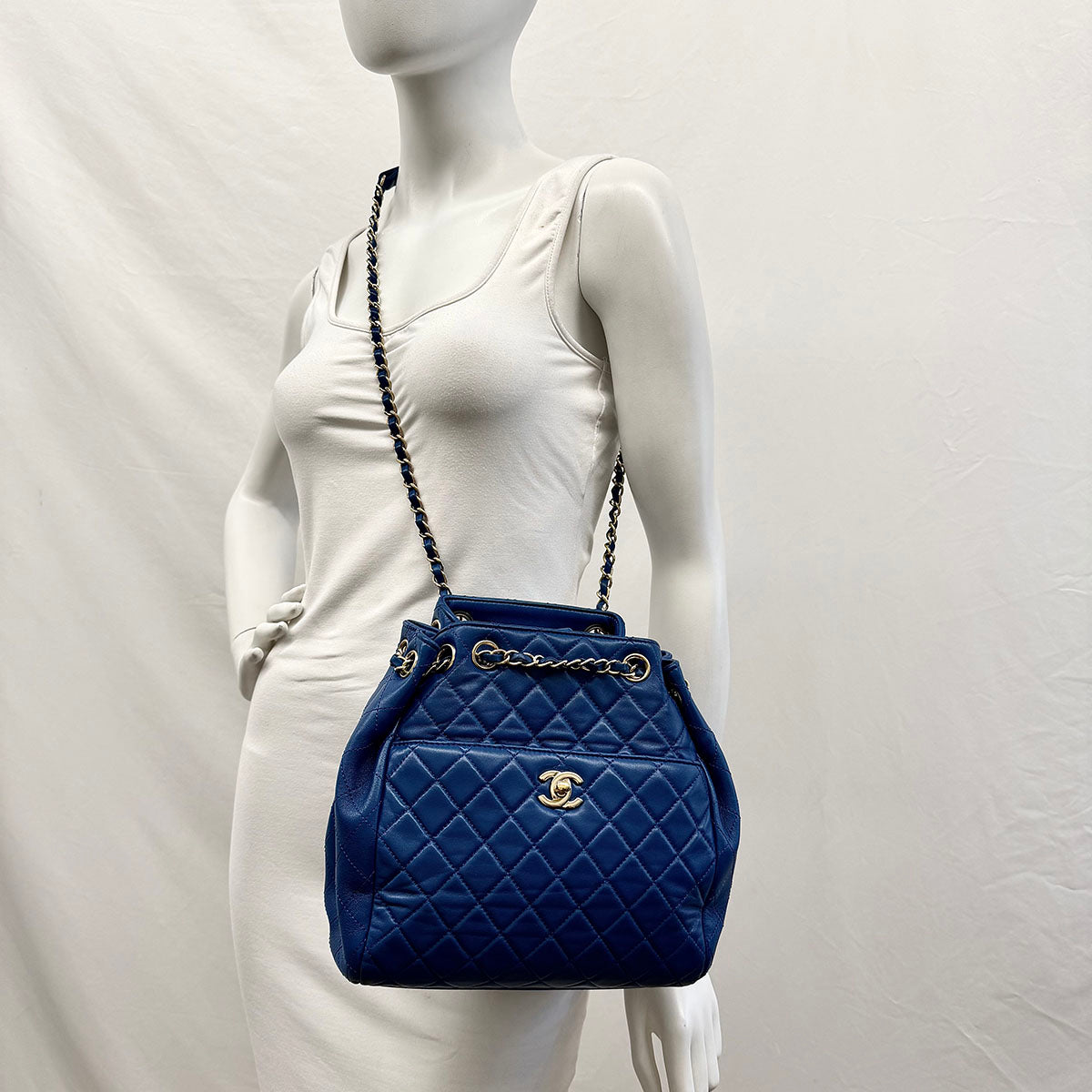Chanel Drawstring Chain Tote