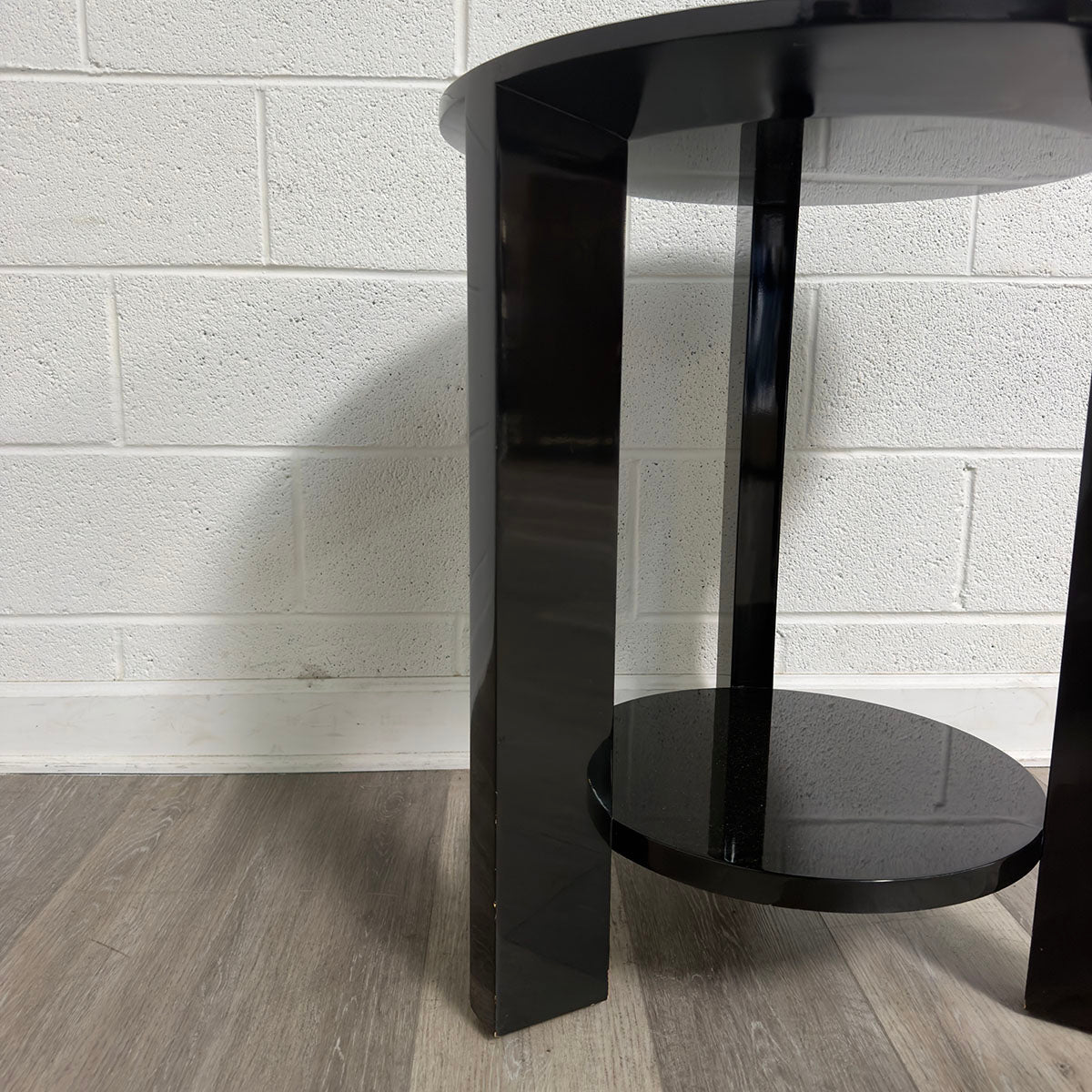 Glossy Black Side Table