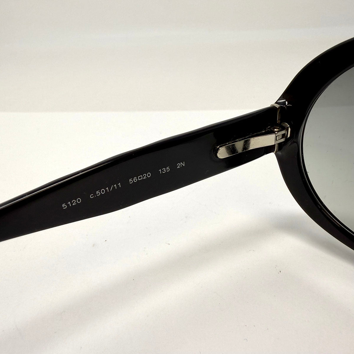 Chanel Round Black Oversized Tinted Sunglasses