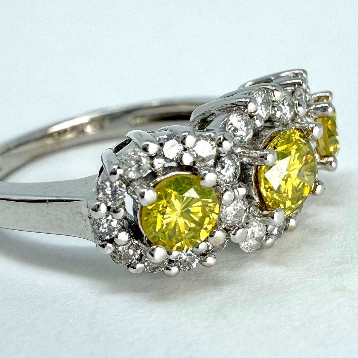 14K White Gold  Diamond Ring