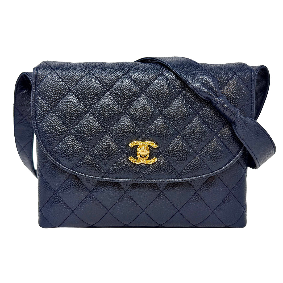 Chanel Quilted Caviar Flap Bag