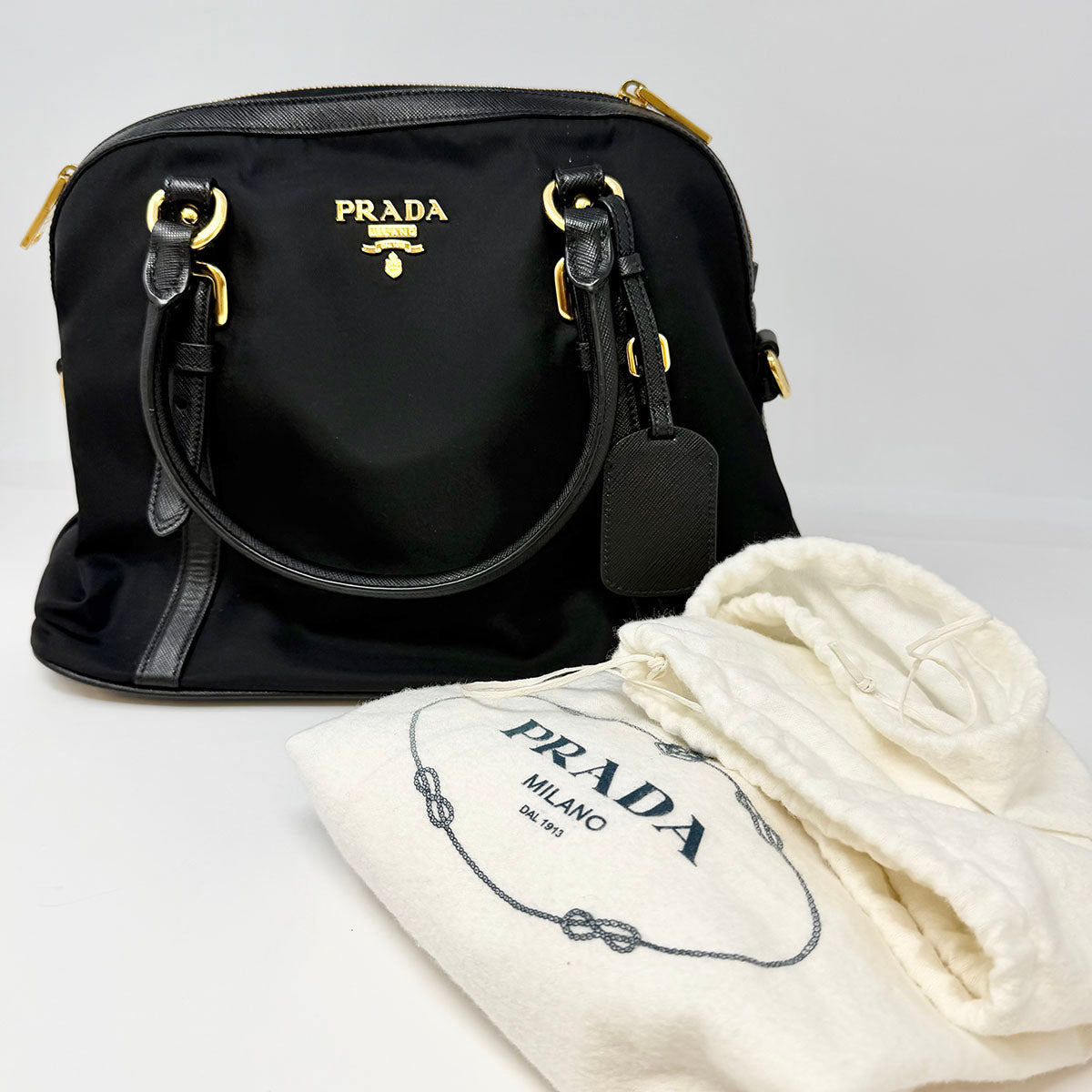 Prada Tessuto Nylon Satchel Bag