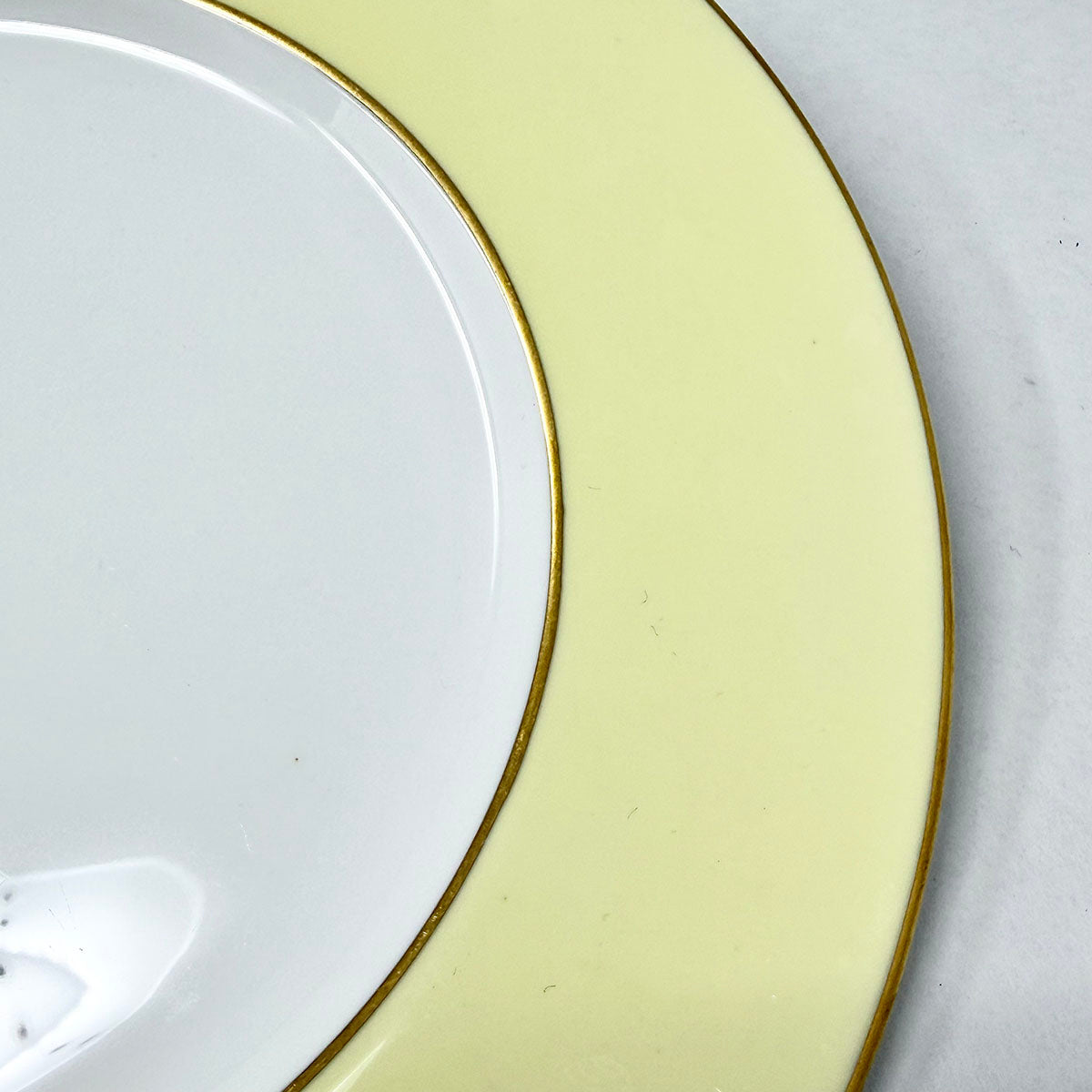69 Pcs: 10 6 Pc Place Settings Asprey Yellow China w/8 xtra dshs and a Srvg Pltr