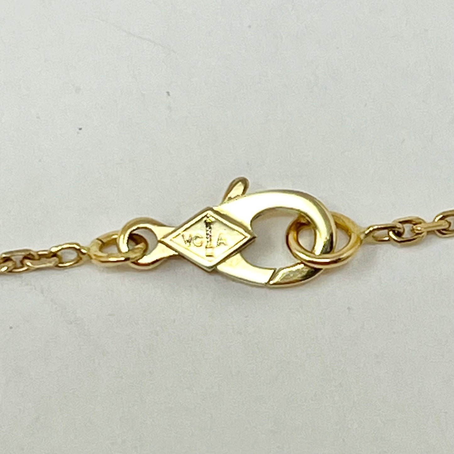 Van Cleef & Arpels Vintage Alhambra 18K Gold Pendant 16.5" Necklace