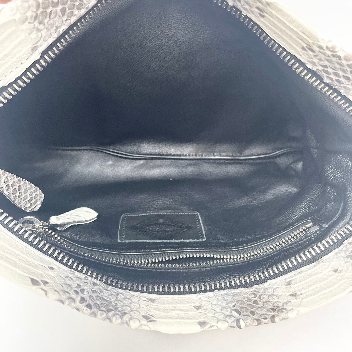 Musick Suzie Q Skull Python Clutch