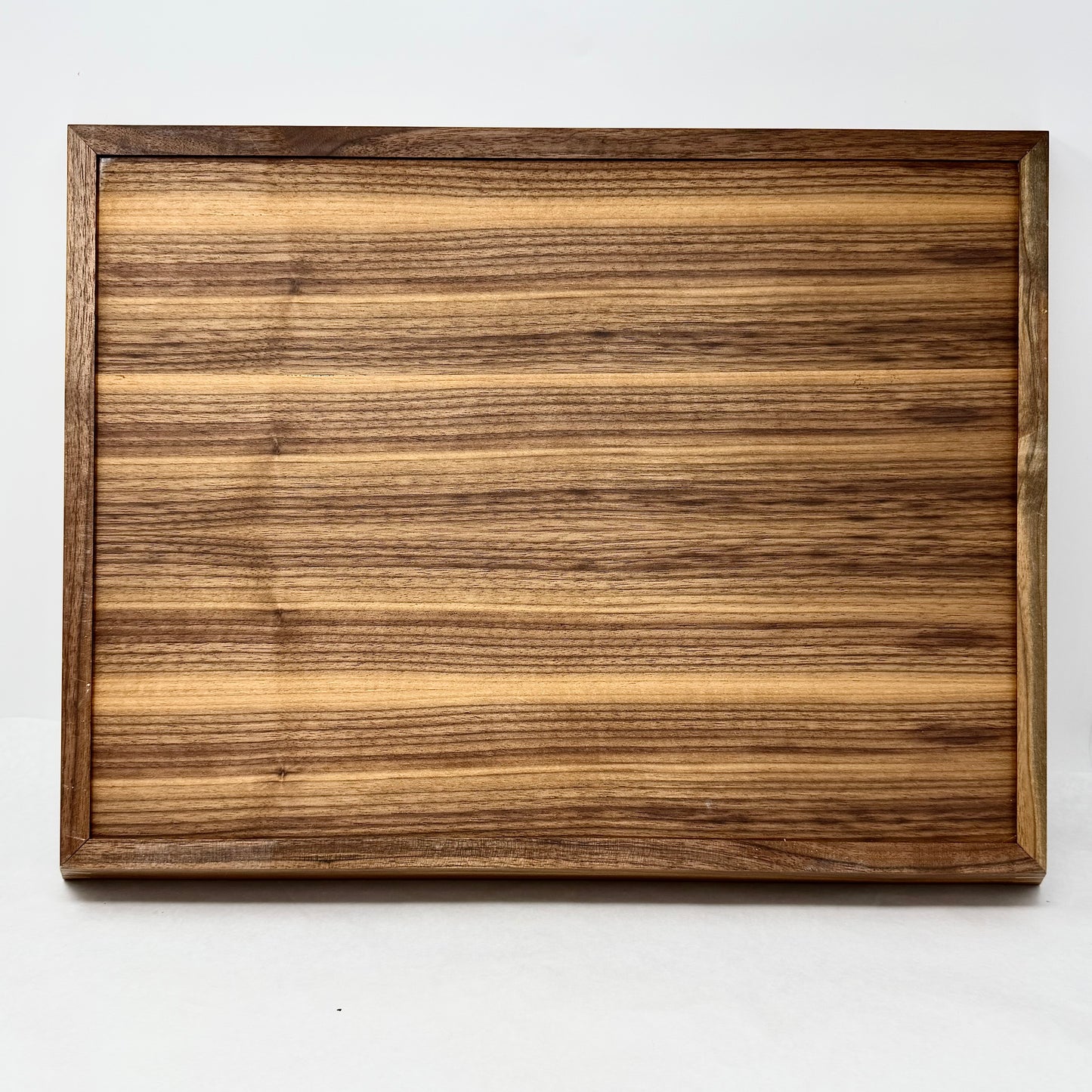 Large Wood Two Tone Serving Tray