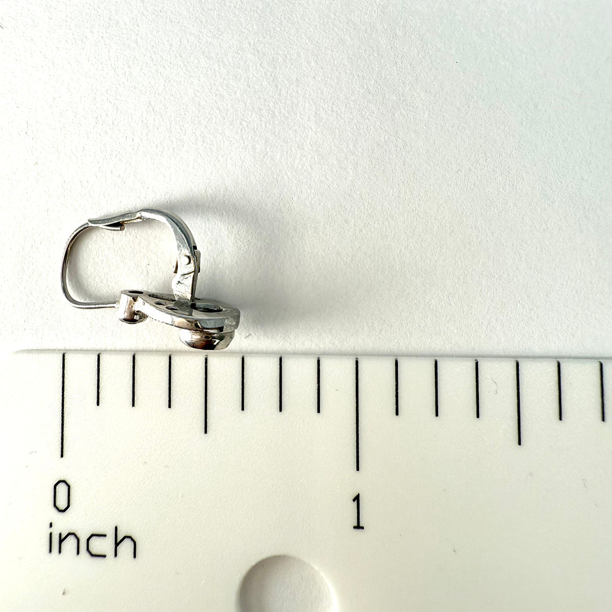 14K White Gold Diamond Drop Earrings