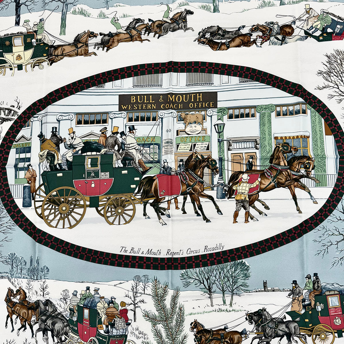 Hermes "L'Hiver en Poste" Scarf