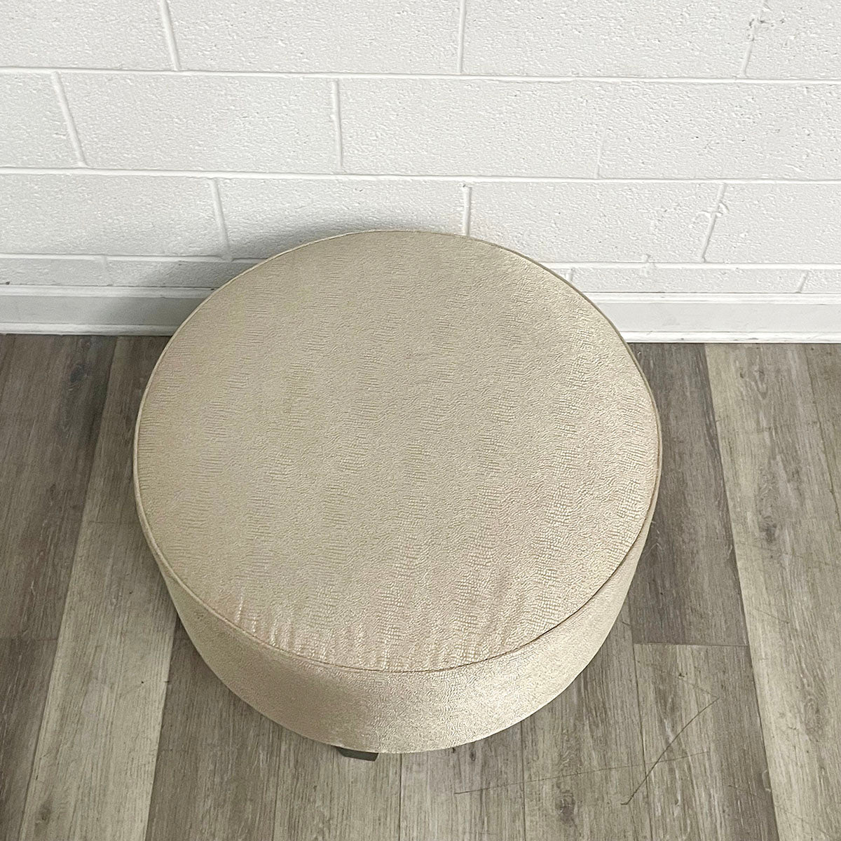 Round Upholstered Ottoman