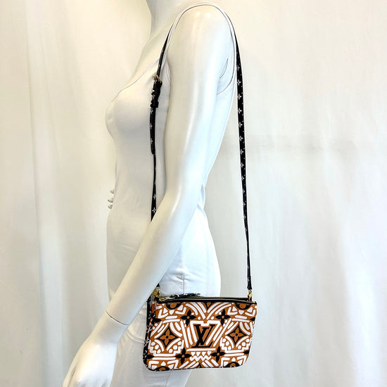 Louis Vuitton Monogram Giant Double Zip Crossbody