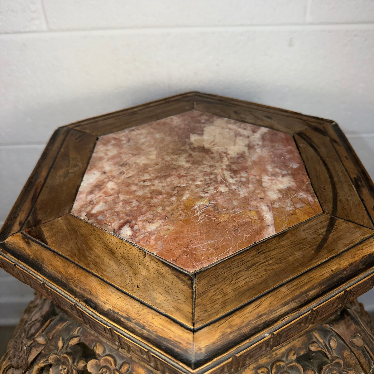 Carved Side Table