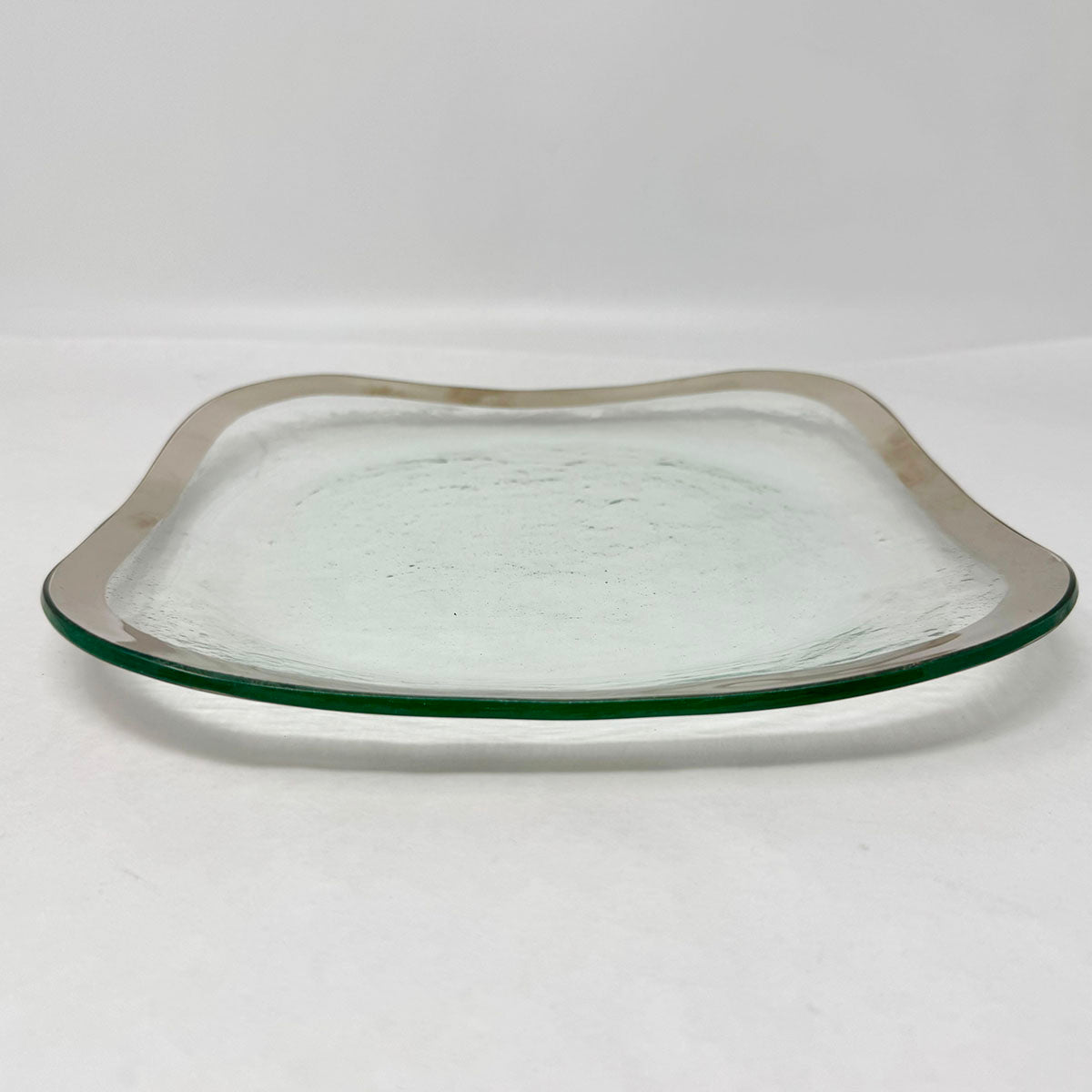 Roman Antique Platinum Square Rounded Dinner Plates Set of 8