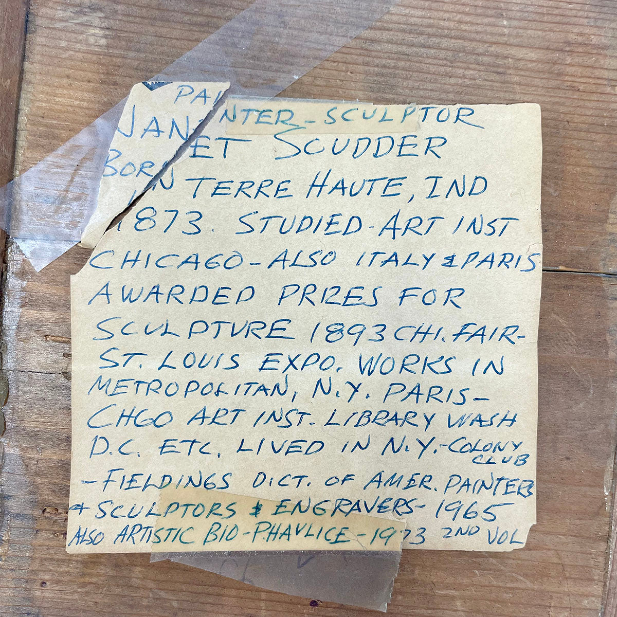"Harbor Scene" Signed on Back