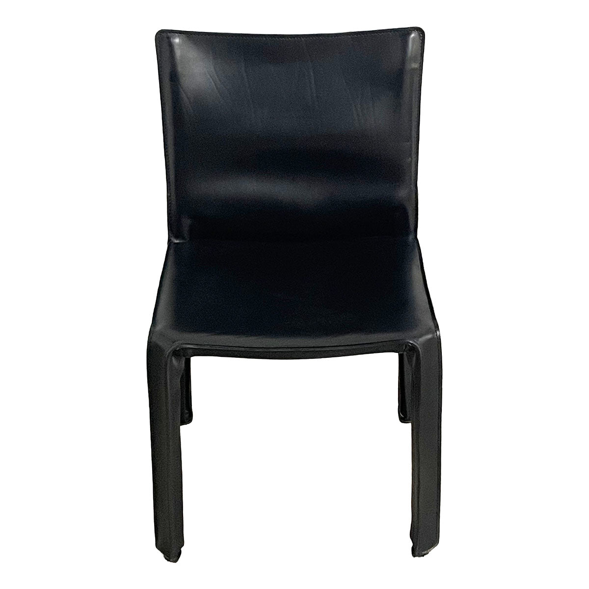 Cassina CAB 412 Leather Dining Chair by Mario Bellini
