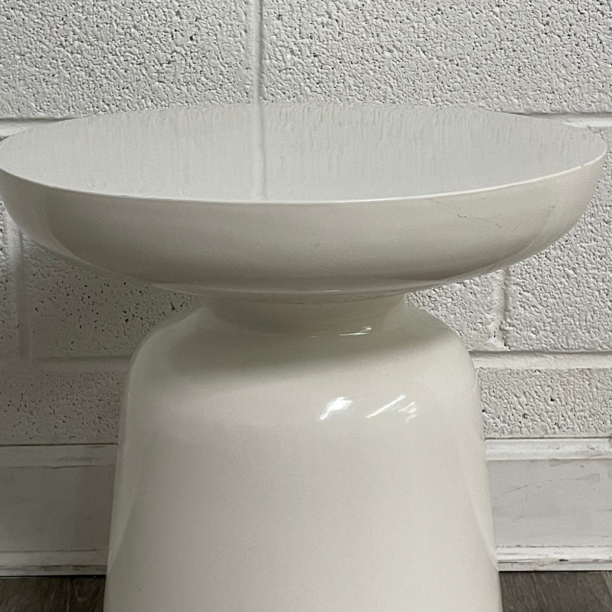 White Ceramic Stool