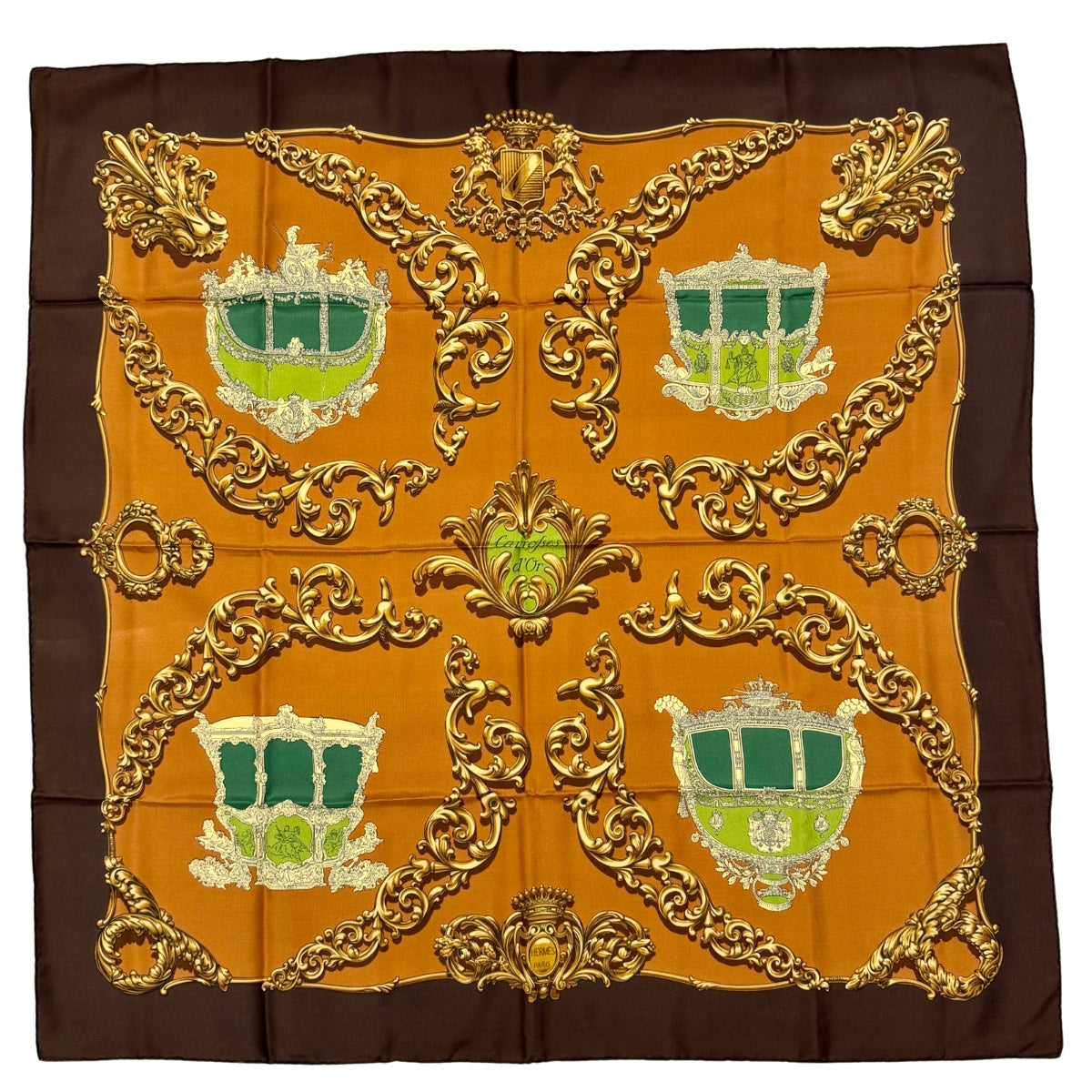 Hermes "Carrosses d'Or"  Scarf
