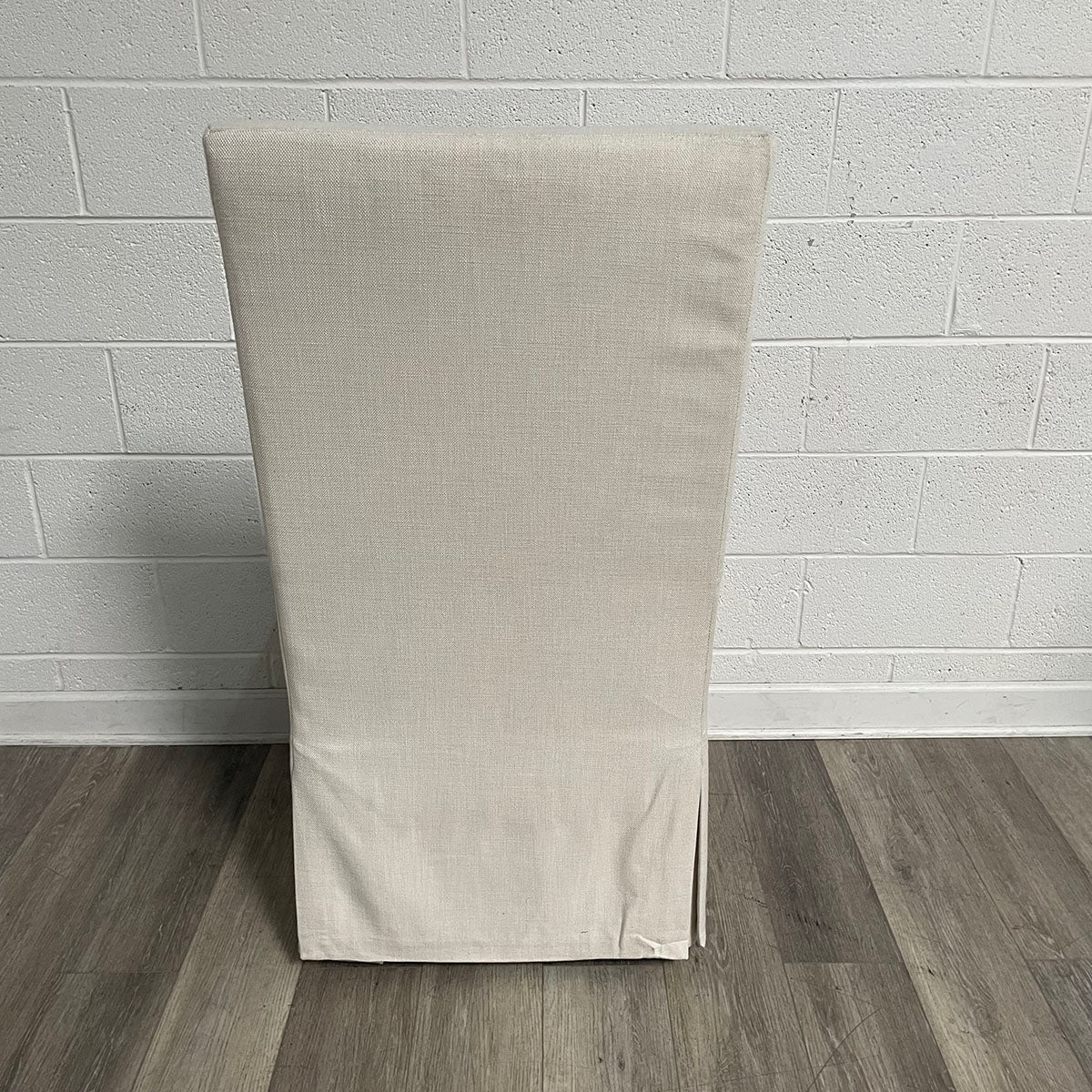 Set of 8 RH Upholstered Dining Chairs on Wheels