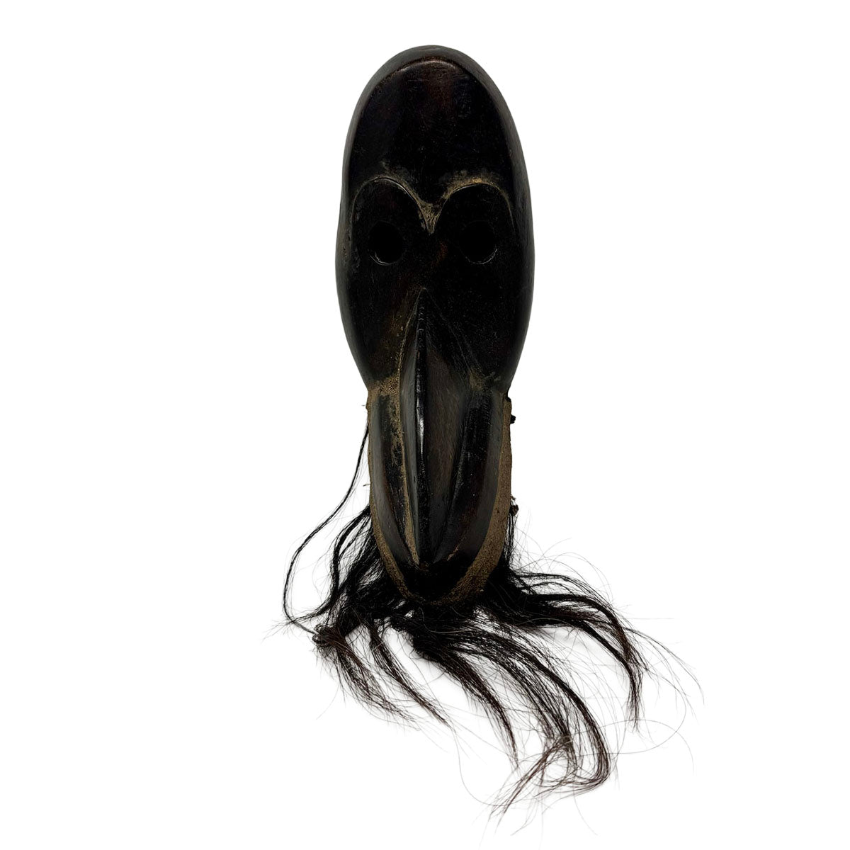 African Bird Face Mask with Hair for a Beard