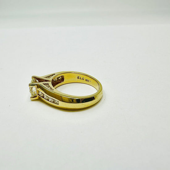 18K Gold Ring with Prong set 1.22ct  Diamond