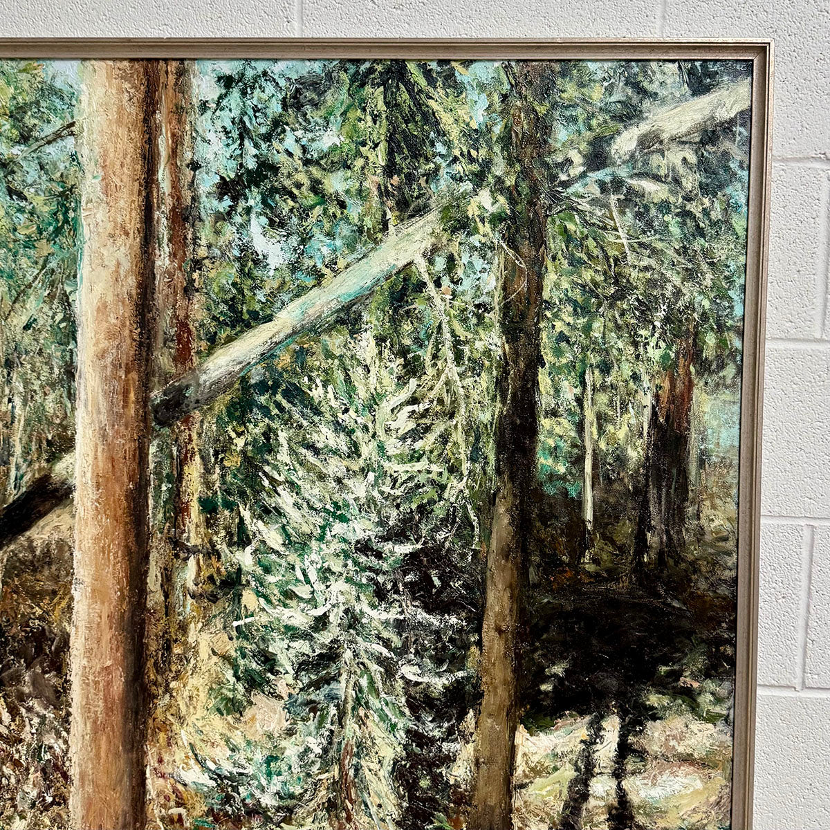 Large Framed Landscape Painting Untitled