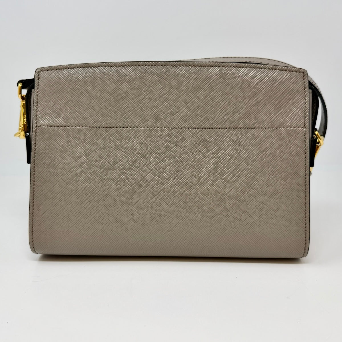 Prada Saffiano Leather Crossbody Bag with Zip Closure