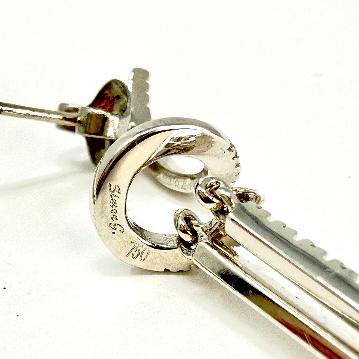 Simon G 18K White Gold Earrings with Diamonds