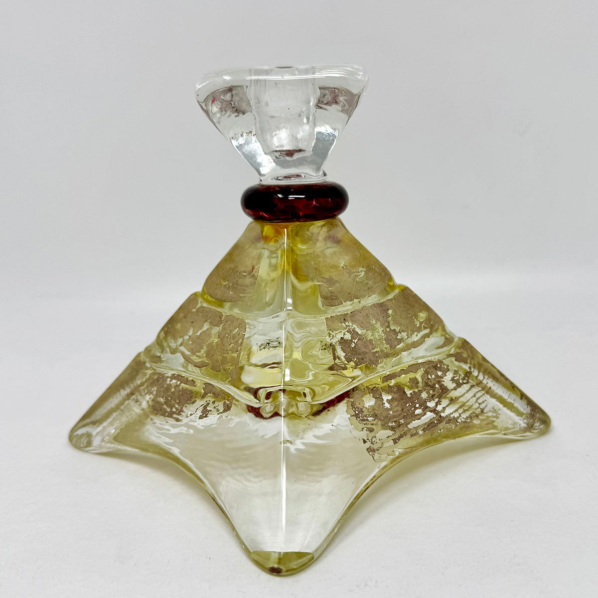 Art Glass Candlestick Pair