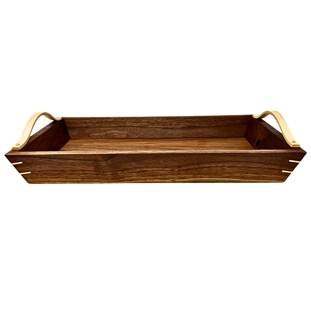 Medium Wood Two Tone Serving Tray