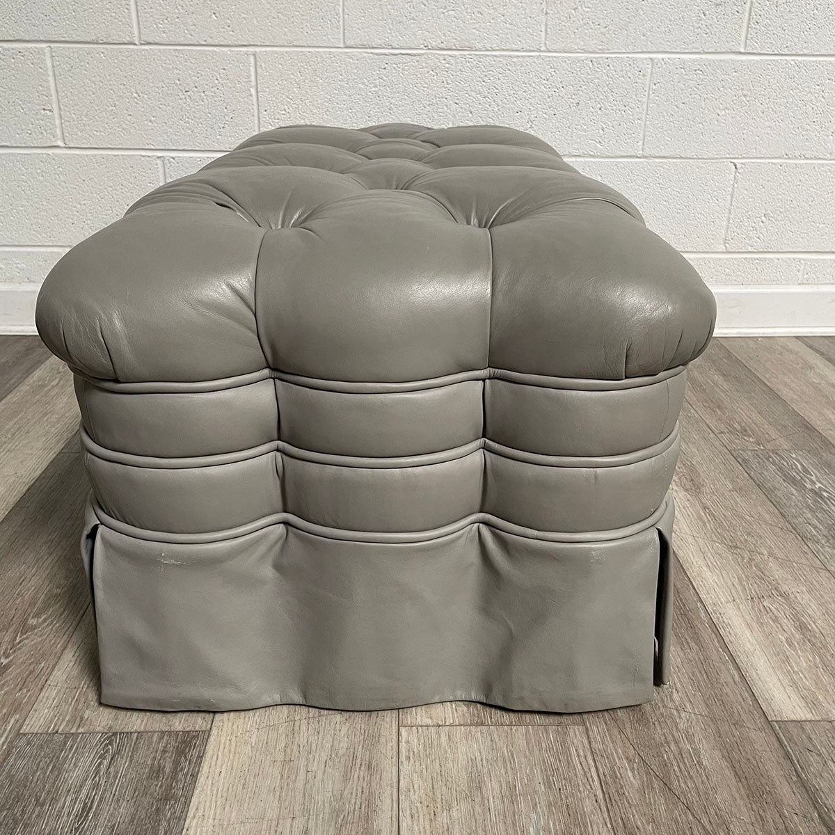 Leather Ottoman