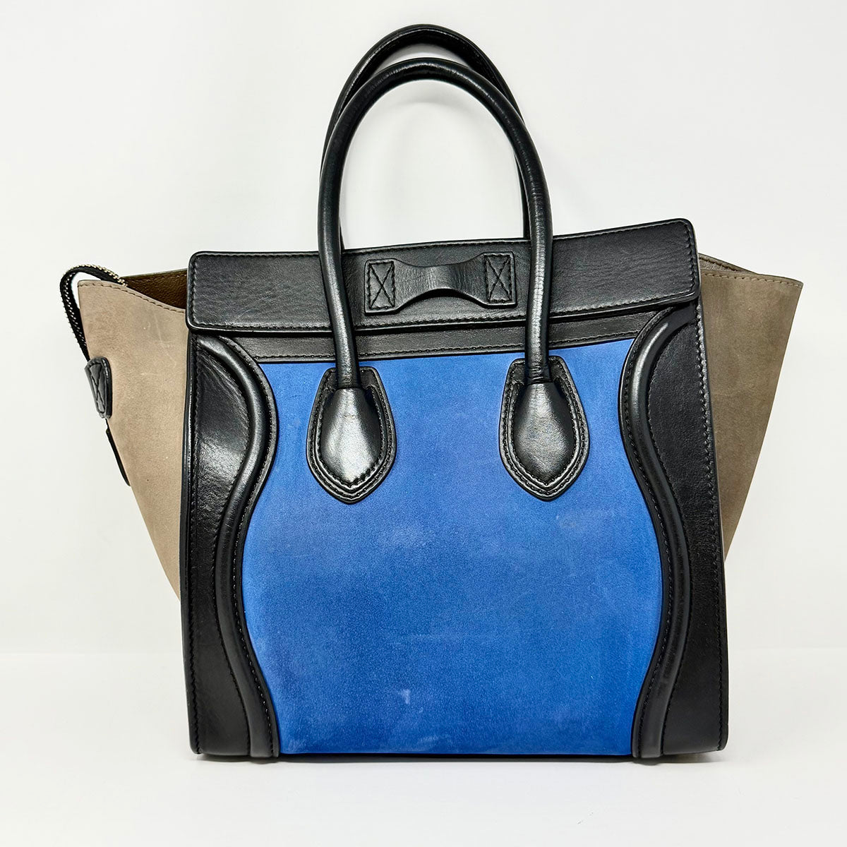 Celine Leather Luggage Mini Handle Bag