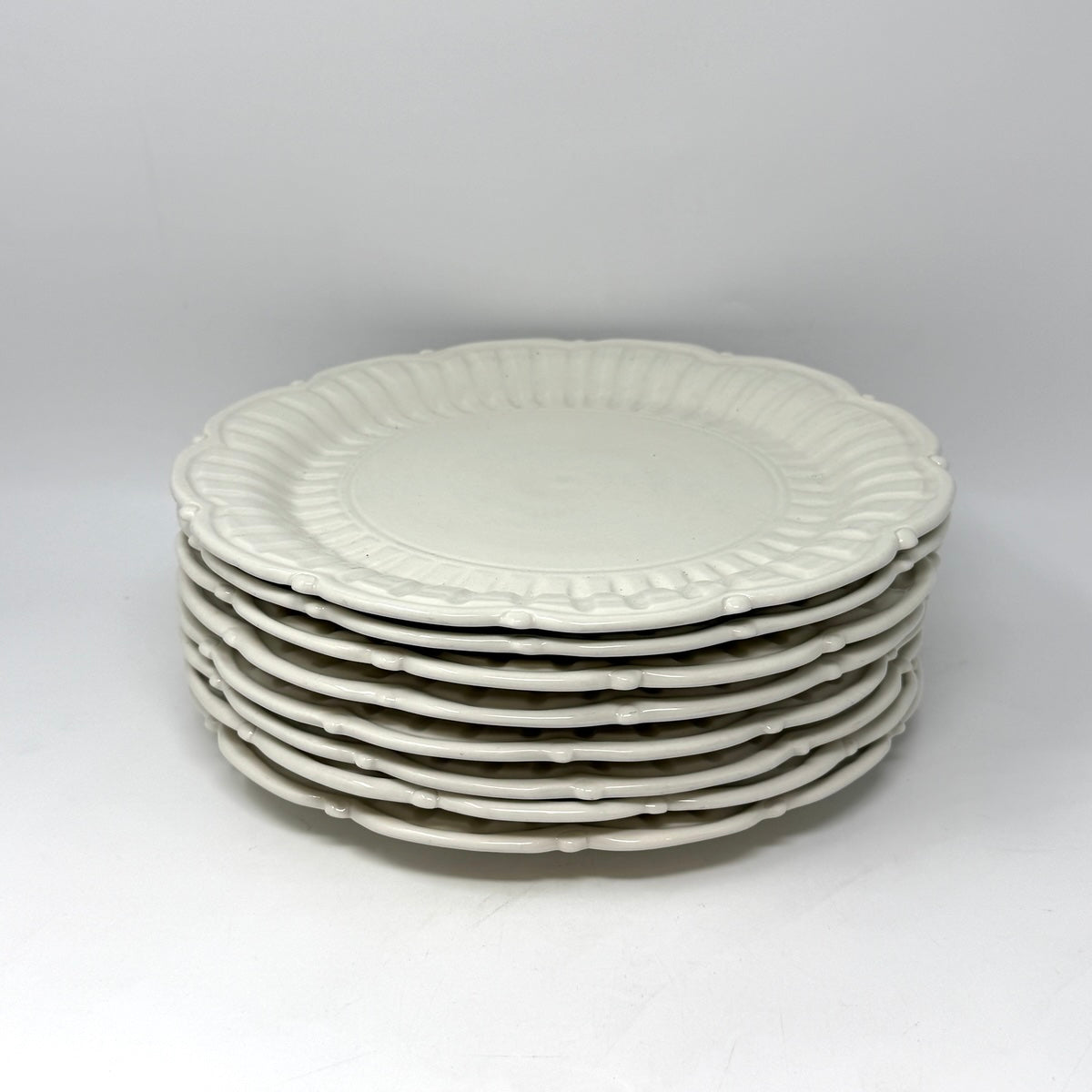 Frances Palmer Buffalo Pottery Set of 8 Dinner Plates