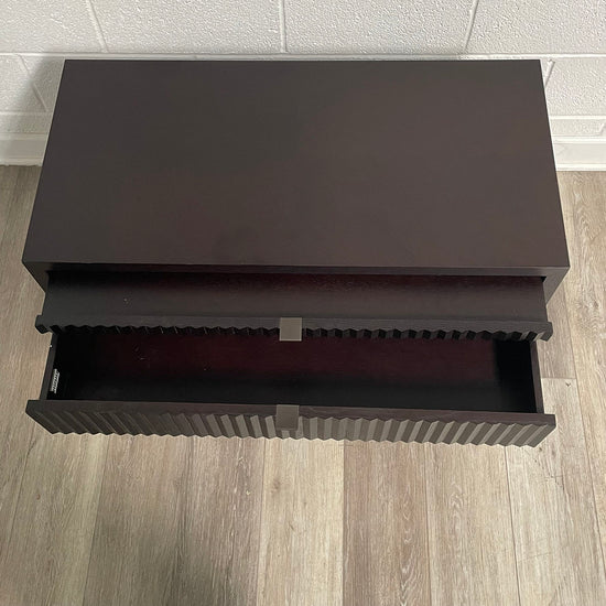 Brown Nightstand With 1 Drawer & 1 Shelf
